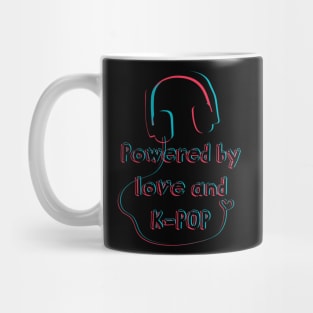 Powered by love and K-pop Mug